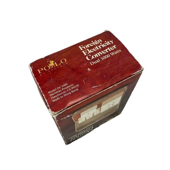 Polo By Hartman Foreign Electricity Converter Dual 3000 Watts Complete In Box RL - Picture 6 of 9